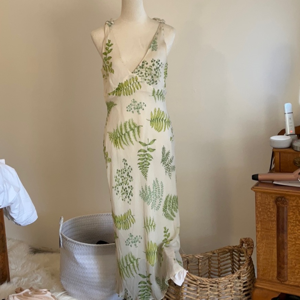 Silk print dress